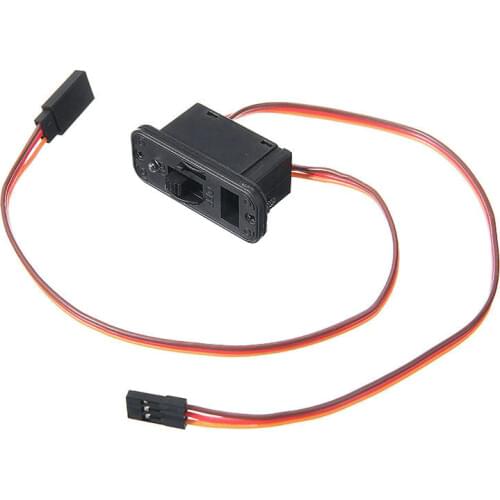 1pcs Steering Gear Switch Built-in 5mm Green LED Signal Light for RC Boat Model Airplane Aircraft Accessories