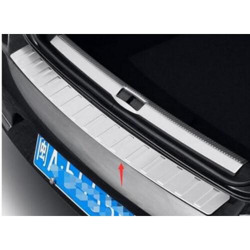2012-2014 FOR VOLKSWAGEN PASSAT B7 4DR REAR BUMPER PROTECTOR outside one STEP PANEL BOOT COVER SILL PLATE TRUNK TRIM