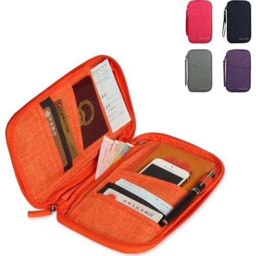 2021 new custom linen travel card holder multi-function storage passport travel clutch card holder outdoor special card holder
