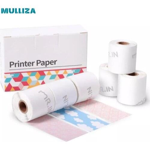 25mm * 3.5m snowflakes flowers blue sky white clouds lovely pattern sticker mixed combination printing paper thermal paper