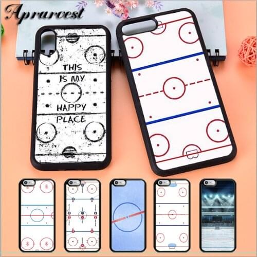 Aprarvest ice Hockey Rink sport Phone Case Cover For iPhone 5 5S SE 6 6S 7 8 PLUS X XS XR MAX 11 PRO