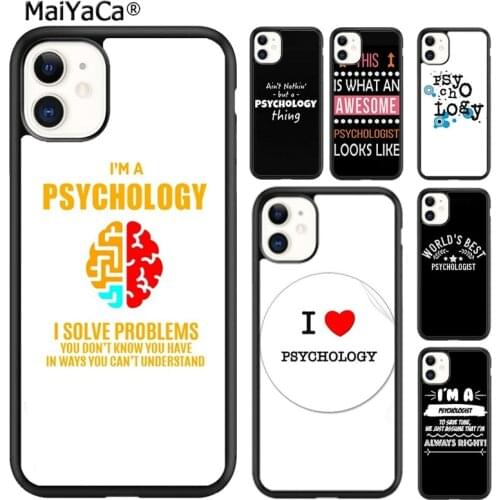MaiYaCa Psychologist Profession Psychology Phone Case For iPhone SE 6 6s 7 8 plus X XR XS 11 12 pro max Samsung S8 S9 S10 shell
