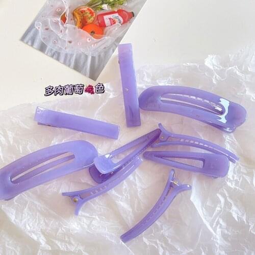 Color Square Candy Hair Clips Alloy Girl Hairpin Summer Cartoon Hairclips BB Clip Fashion Solid color Hair Accessories