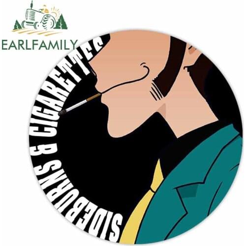 EARLFAMILY 13cm x 7cm for Lupin III Car Stickers Vinyl Window Trunk 3D DIY Snowboard Suitcase Decoration Scratch-proof Decal