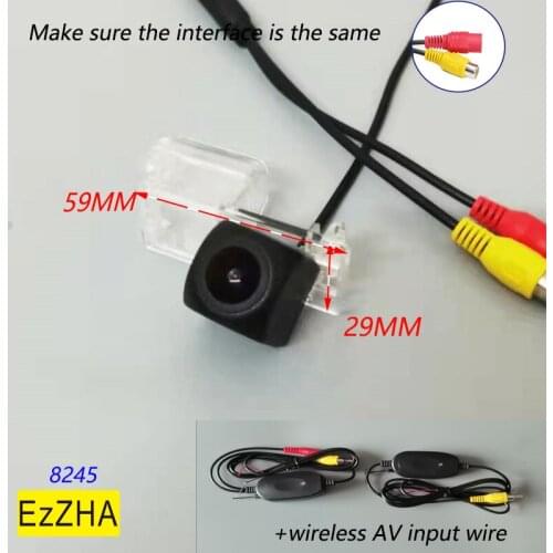 Fisheye light CCD HD Dynamic Trajectory Wireless Car Rear View Backup Parking Camera For Ford Kuga Escape Edge 2017 2018 2019