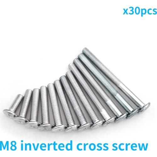 M8 cross recessed flat head screws fasteners furniture disassembly assembly assembly assembly assembly set hexagonal studs