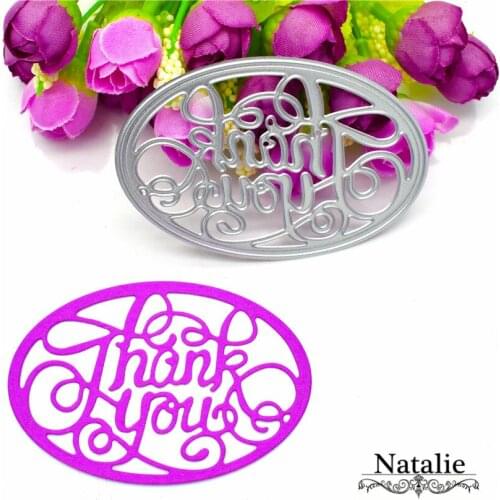 1pcs Metal Steel Thank You Frame Letter Cutting Dies Stencil For DIY Scrapbooking Album Paper Card Photo Decorative Craft DC-028