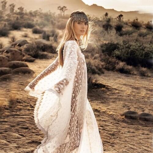 Trendy New Sexy Womens Lace Skirt Mesh Beach Skirt Bohemian Dress Bathing Suit Cover Ups Cover Ups for Swimwear Women