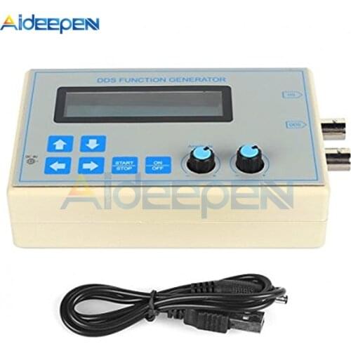 1HZ-65534Hz DDS Function Signal Generator Module Square Wave Sine Sawtooth Triangle 1602 Digital LCD Display + USB Cable DC 9V