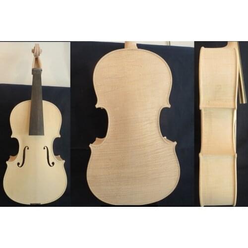 Hand made Unfinished 4 string viola 15" (380mm), thickness of the ribs: 80mm