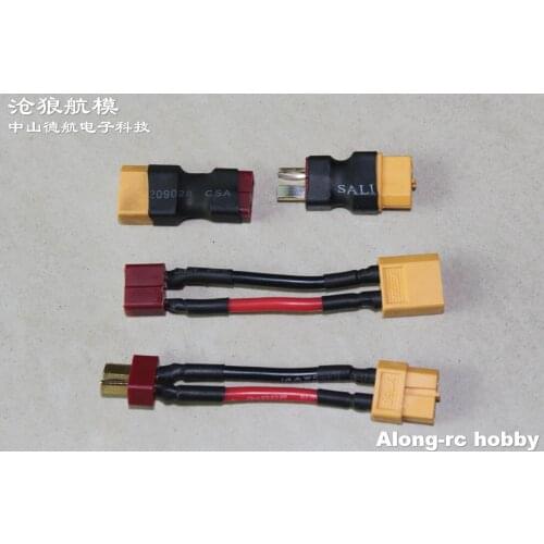 BATTERY CONNECT CHANGE LINKER (T PLUG TO XT60 OR XT60 CHANGE TO T PALUG) /for airplane/hobby plane /RC model/airplane