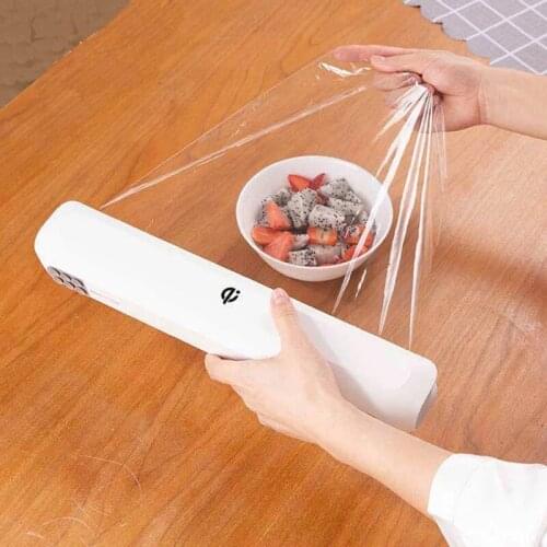 Food Wrap Dispenser Cutter Kitchen Tool Foil Cling Film Wrap Dispenser Plastic Sharp Cutter Storage Holder Cocina Accessories