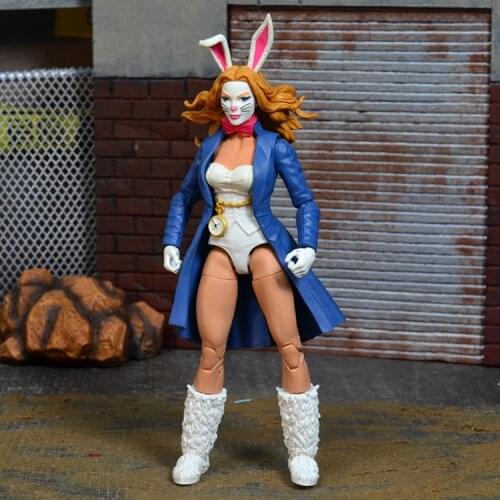 Genuine Hasbro Marvel Superhero Rabbit Bunny Girl Spiderman Goblin Set 6 inch Joint Movable Figure Model