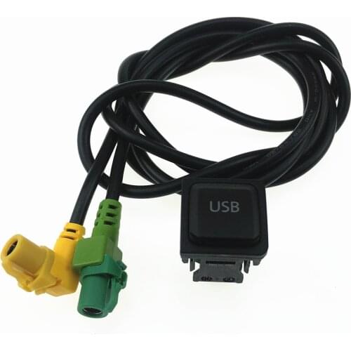 RNS315 RCD510 USB Switch Input Connector adapter Cable wiring Harness For VW Golf 6 MK6 Jetta Passat B6 CC Scirocco Touran