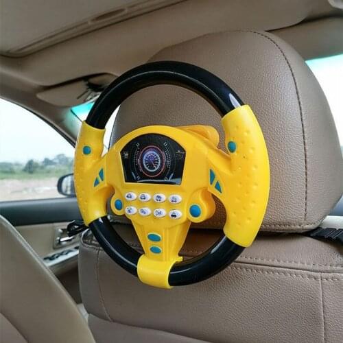 Steering Wheel Co-pilot Steering Analog Wheel Kids Educational Toys Childrens Life Skills Training Gift for Kids
