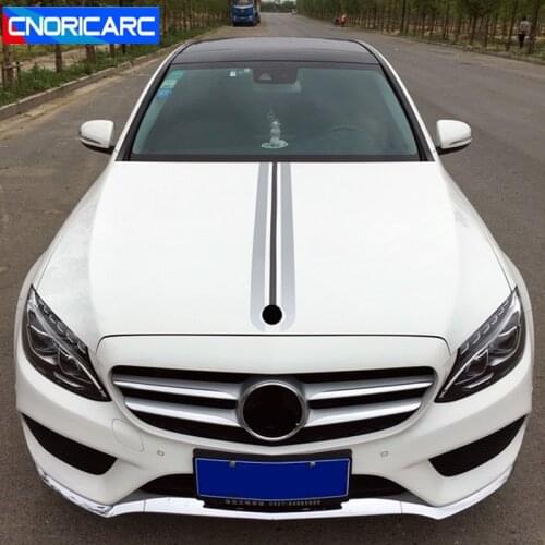 Sport Styling Car Body Hood Tail Decorative Vinyl Stickers Decals For Mercedes-Benz A/B/C class GLA CLA C117 W205 X156 X205