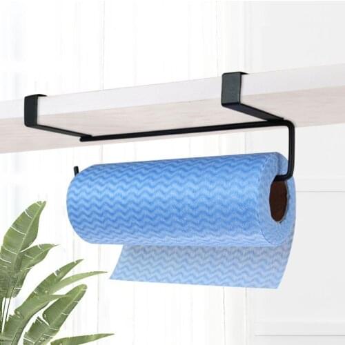 White Black Toilet Shelf Paper Roll Rack Home Organizer Tissue Hanger Under Cabinet Towel Holder Bath