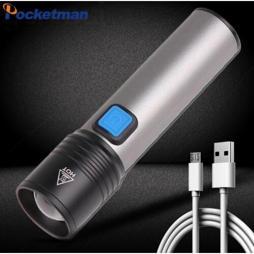 Led Flashlight LED light Rechargeable Small Scout Torch Easy to carry 4 Modes built-in battery