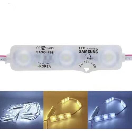 LED Module lighting SMD 5730 3 LEDs IP68 waterproof white warm white DC 12V Advertising Light Led Sign Backlight light