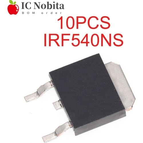 10PCS IRF540NS TO263 F540NS TO-263 540NS N-channel MOS Tube Tridoe Transistor New Good Quality