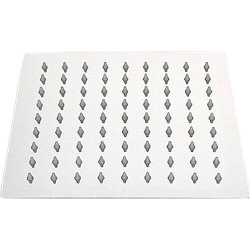 Stainless Steel Ultra-Thin Square 8 Inch Shower Large Top Nozzle Rain Shower Bath Shower Head Spray Bathroom Accessories