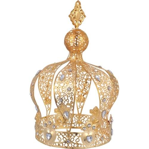 1pc Princess Gold Crown Cake Topper Cake Decoration Crown Cupcake Topper Birthday Cake Decor Princess Crown Cake Decoration