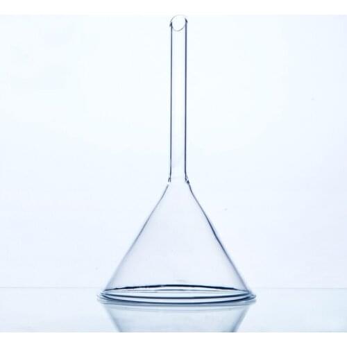 1 piece/pack 75mm Lab Glass funnel Thicken Borosilicate Glass Triangle funnel Laboratory Equipment