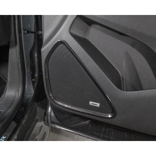 ABS Carbon Fiber Style/Black/Silver Car Door Speaker Stereo Cover Trim Fit For Chevrolet Equinox 2017 2018 Accessories Styling