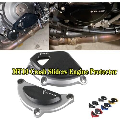Crash Pads Engine Protector for Yamaha MT10 MT 10 2015-2021 Case Stator Cover Protection Motorcycle Accessories MT-10 Sliders