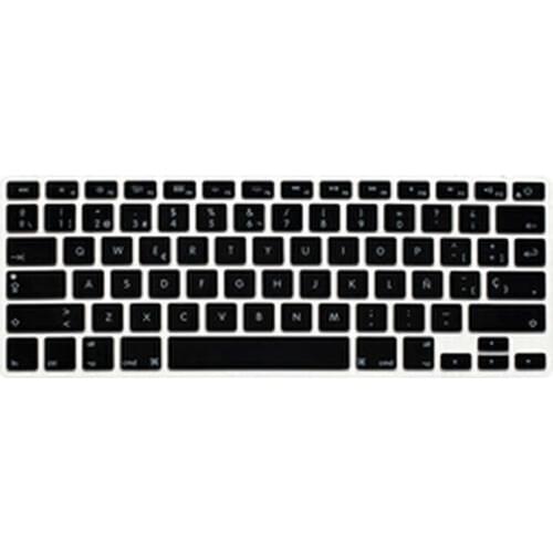 US Silicone Spanish Keyboard cover For Macbook Air Pro 13 15 17 Protector for Mac book keyboard Spanish Spain USA