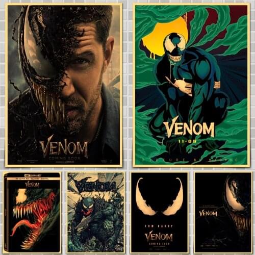 Marvel Venom (2018) Movie Poster Wall Stickers For Home Room Bar Decor Art