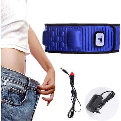 Electric Abdominal Stimulator Body Vibrating Slimming Belt Belly Muscle Waist Trainer Massager X5 Times Weight Loss Fat Burning