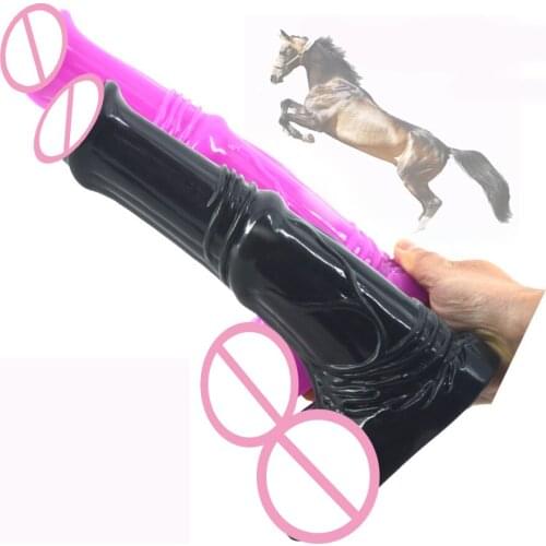 Big Animal Dildo Huge Horse Dildo Donkey Dull Dildo Fake Penis Anus Stimulate Masturbation Flirting Sex Toys For Women