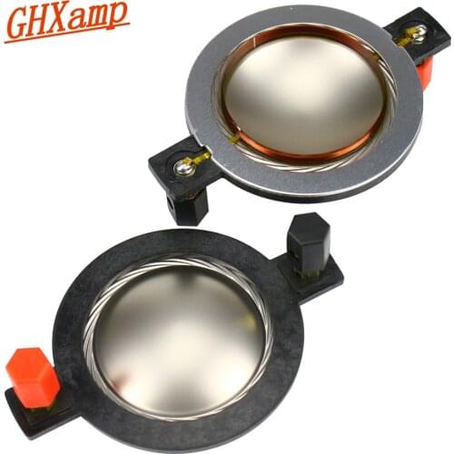 Ghxamp 44.4mm Tweeter Voice Coil Titanium Film 8ohm Speaker Repair Parts 44.5 Core Round Copper Wire With Column 2PCS