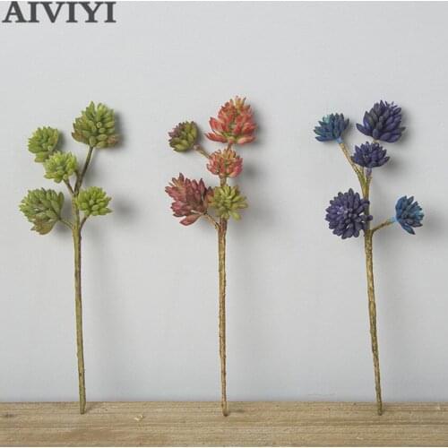 Artificial succulent plant artificial green plant bergamot lotus feel wedding Christmas home garden table decoration