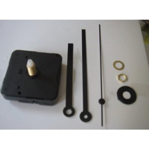 Quartz Clock Movement Kit Spindle Mechanism shaft 20mm with hands resell 1pcs