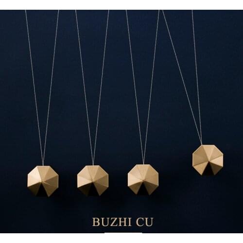 Brass Handle Nordic Simple American Retro Octagonal Single Hole Cabinet urniture Drawer Shoe Cabinet Wardrobe Door Small Handle