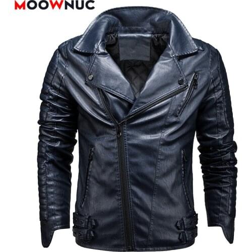 2021 Mens Jackets PU Windbreaker Warm Autumn Male Coats Overcoat Classic Windproof Hombre Smart Casual Coveral Brand MOOWNUC