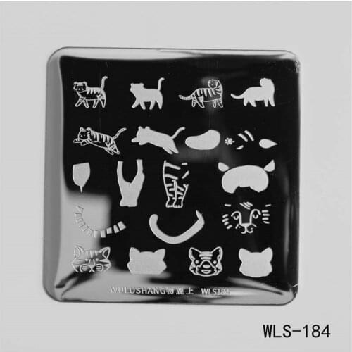 Nail Stamping Plates WULUSHANG Square Nail Art Template Nail Plates 6*6cm Nail Art Image Konad Print Stamping Manicure Beauty