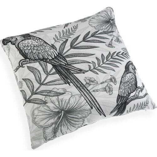Cushion Birds Grey (45 x 45 cm)