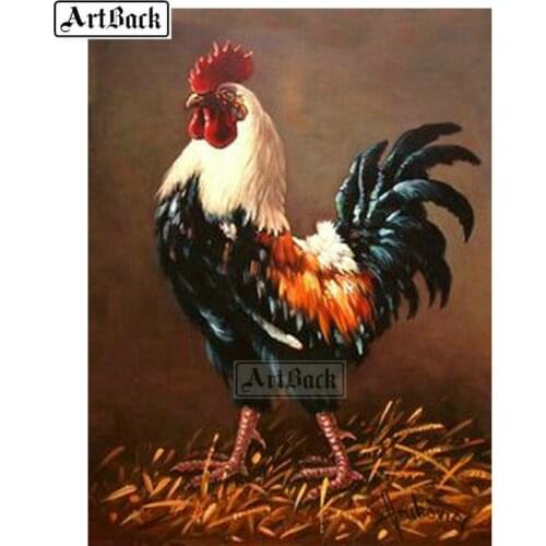 Full square drill diamond painting cock 3D diamond embroidery rhinestone mosaic artwork home decoration painting