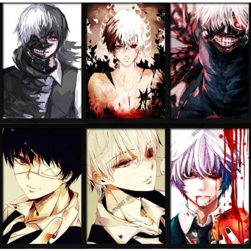 Tokyo Ghoul Anime Poster Wall Art Canvas Painting Nordic Posters and Prints Room Decor Pictures for Living Kids Home Decoration