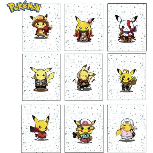 Pokemon Poster Demon Slayer One Piece Home Decor Children Room Bedroom Pikachu Canvas Painting Anime Cartoon Mural Art Cudros