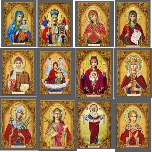 Diy Special Icon Religious Diamond Mosaic Cross Stitch Embroidery Partial Diamond Painting Rhinestone Crystal 5d Bead