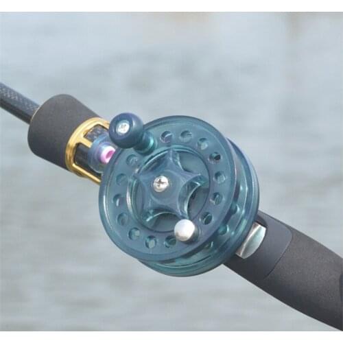 Fishing Reels Fly Reel Diameter 60mm Transparent Green Aluminum fishing rod spinning carbon
