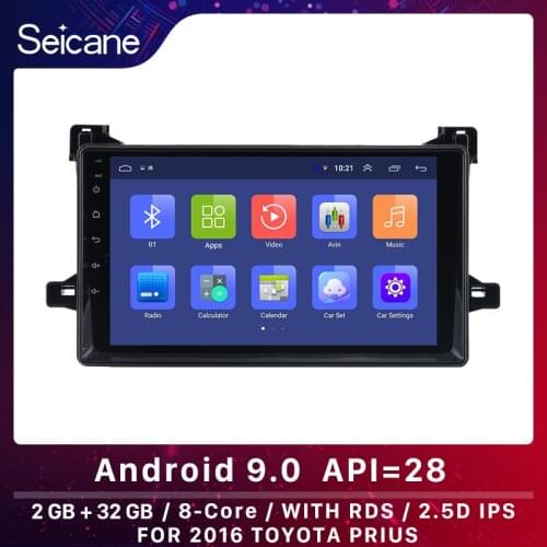 Seicane 2G+32G Android 9.0 DSP For 2016 Toyota Prius HD Touchscreen Car Radio Multimedia Video Player Navigation GPS RDS 2 din