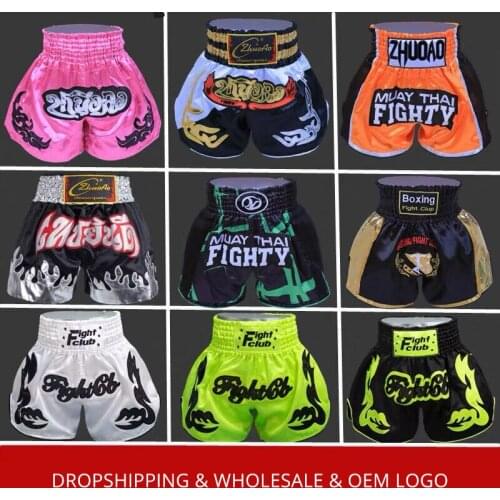 Muay Thai Shorts 2021 Men Women Kids Kickboxing Tiger MMa Fitness Gym Trunks Bjj Training Fight Grappling Crossfit Boxeo Pants