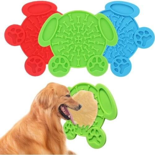 Lick Mat Dog Slow Eating Food Pet Food Bowl Dog Feeding Lick Pad Dog Feeder Silicone Dish Bowl Food Container Dog Supplies