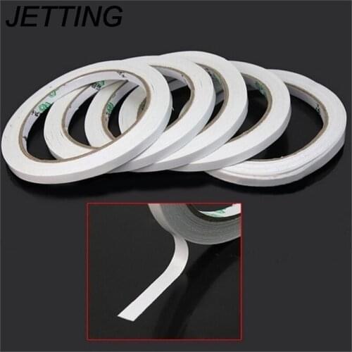 JETTING 2 Rolls Hot Powerful Double Faced Adhesive Tape paper Double Sided Tape For Mounting Fixing Pad Sticky