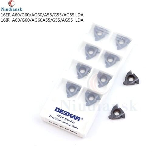 16ER A55 G55 AG55 16ER A60 G60 AG60 16IR A55 G55 AG55 16IR A60 G60 AG60 LDA thread insert carbide insert CNC lathe turning tool